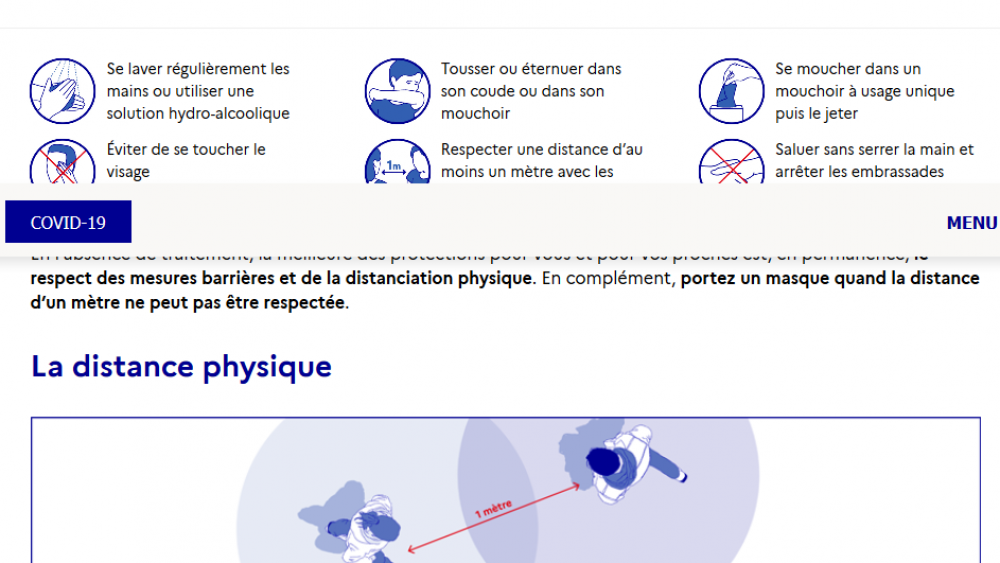 Reprise d'activité avec respect des règles sanitaires